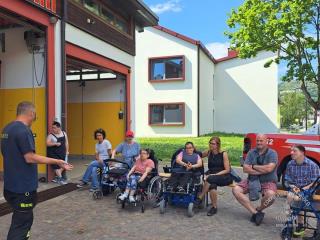 Visita Caserma V.F. Piné associazione ANFFAS